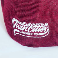 TC Flat Bill Snapback Cap Maroon